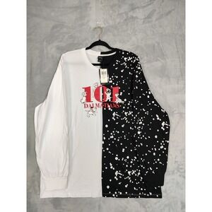Disney 101 Dalmatians Black long sleeve T-shirt, Size XXL